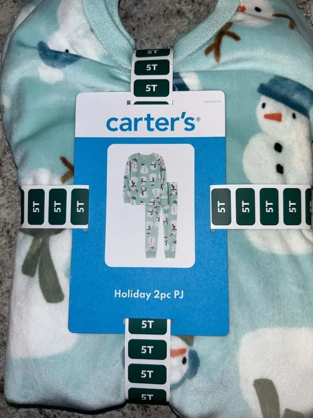 Carter's Kids' Holiday 2-Piece Snowman Pajama Set and 'Bedtime, Little Ones!'
